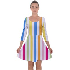 Stripes-g9dd87c8aa 1280 Quarter Sleeve Skater Dress