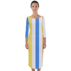 Stripes-g9dd87c8aa 1280 Quarter Sleeve Midi Bodycon Dress