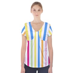 Stripes-g9dd87c8aa 1280 Short Sleeve Front Detail Top