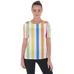 Stripes-g9dd87c8aa 1280 Shoulder Cut Out Short Sleeve Top