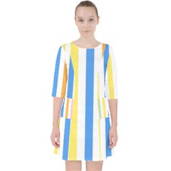 Stripes-g9dd87c8aa 1280 Quarter Sleeve Pocket Dress