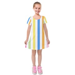 Stripes-g9dd87c8aa 1280 Kids  Short Sleeve Velvet Dress by Smaples