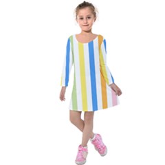 Stripes-g9dd87c8aa 1280 Kids  Long Sleeve Velvet Dress