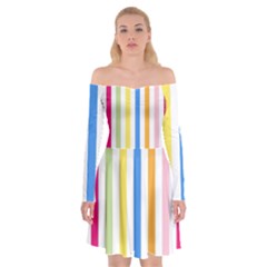 Stripes-g9dd87c8aa 1280 Off Shoulder Skater Dress by Smaples