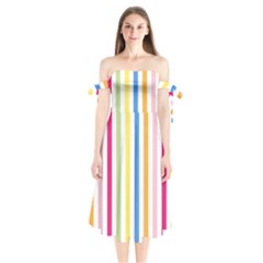 Stripes-g9dd87c8aa 1280 Shoulder Tie Bardot Midi Dress by Smaples