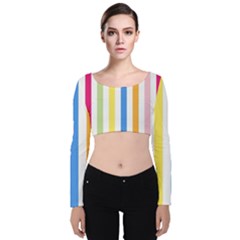 Stripes-g9dd87c8aa 1280 Velvet Long Sleeve Crop Top