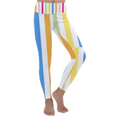 Stripes-g9dd87c8aa 1280 Kids  Lightweight Velour Classic Yoga Leggings