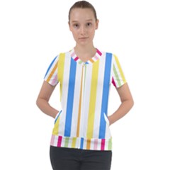 Stripes-g9dd87c8aa 1280 Short Sleeve Zip Up Jacket