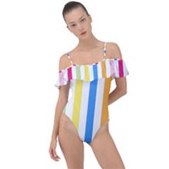 Stripes-g9dd87c8aa 1280 Frill Detail One Piece Swimsuit