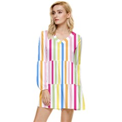 Stripes-g9dd87c8aa 1280 Tiered Long Sleeve Mini Dress