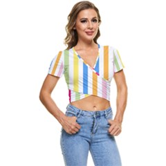 Stripes-g9dd87c8aa 1280 Short Sleeve Foldover Tee