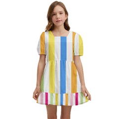 Stripes-g9dd87c8aa 1280 Kids  Short Sleeve Dolly Dress