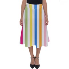 Striped Perfect Length Midi Skirt