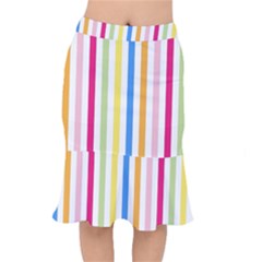 Striped Short Mermaid Skirt