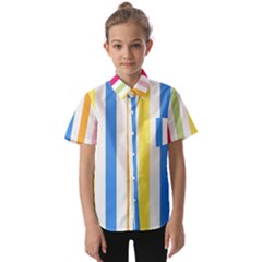 Striped Kids  Short Sleeve Shirt