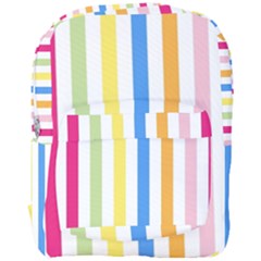 Striped Full Print Backpack