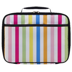 Striped Full Print Lunch Bag