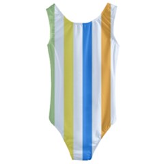 Striped Kids  Cut-Out Back One Piece Swimsuit