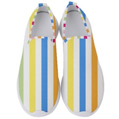 Striped Men s Slip On Sneakers