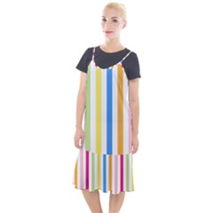 Striped Camis Fishtail Dress