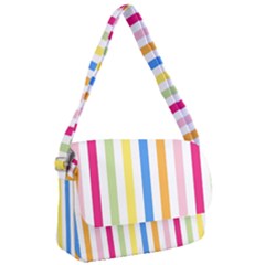 Striped Courier Bag