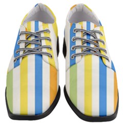 Striped Women Heeled Oxford Shoes