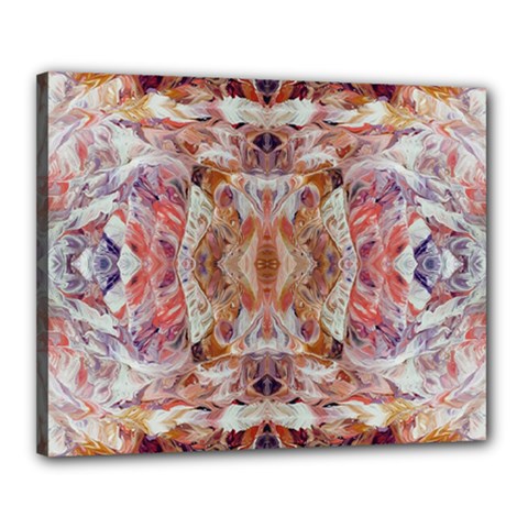 Pastels Kaleidoscope Canvas 20  X 16  (stretched) by kaleidomarblingart