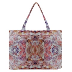 Pastels Kaleidoscope Zipper Medium Tote Bag by kaleidomarblingart