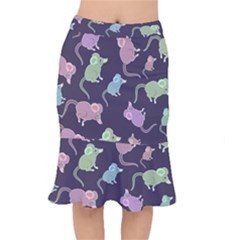 Animals Mouse Cartoon Short Mermaid Skirt by artworkshop