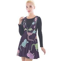 Animals Mouse Cartoon Plunge Pinafore Velour Dress by artworkshop