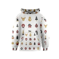 Christmas Symbols Kids  Pullover Hoodie by artworkshop