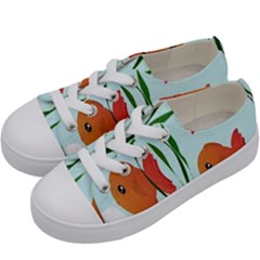 Fishbowl Fish Goldfish Water Kids  Low Top Canvas Sneakers by artworkshop