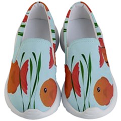 Fishbowl Fish Goldfish Water Kids Lightweight Slip Ons by artworkshop