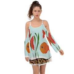 Fishbowl Fish Goldfish Water Boho Dress by artworkshop