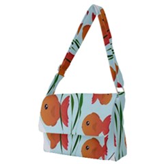 Fishbowl Fish Goldfish Water Full Print Messenger Bag (m) by artworkshop