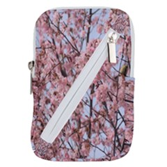 Japanese Sakura Background Belt Pouch Bag (large) by artworkshop