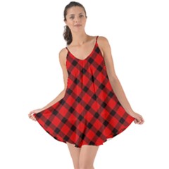 Lumberjack Plaid Love The Sun Cover Up by artworkshop