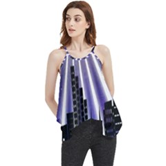 Superhero City Background Flowy Camisole Tank Top