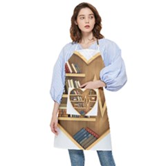 Bookshelf Heart Pocket Apron by artworkshop