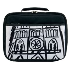 Gold Foil Notre Dame Lunch Bag by artworkshop