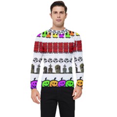 Halloween Borders Trick Men s Long Sleeve Rash Guard by artworkshop