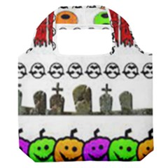 Halloween Borders Trick Premium Foldable Grocery Recycle Bag by artworkshop