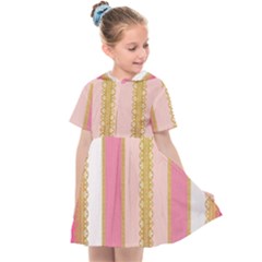 Lace Gold Euclidean Kids  Sailor Dress by artworkshop