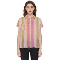 Lace Gold Euclidean Short Sleeve Pocket Shirt by artworkshop