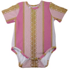 Lace Gold Euclidean Baby Short Sleeve Onesie Bodysuit