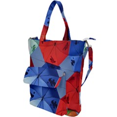 Letters Pattern Folding Umbrellas 2 Shoulder Tote Bag by artworkshop