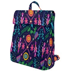 Pattern Nature Design Flap Top Backpack