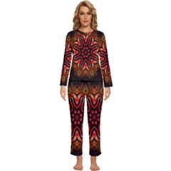 Wallpapers Texture Model Womens  Long Sleeve Lightweight Pajamas Set