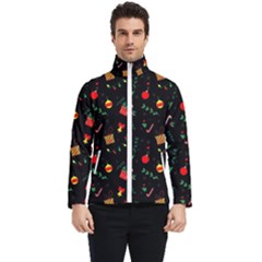 Christmas Pattern Texture Colorful Wallpaper Men s Bomber Jacket