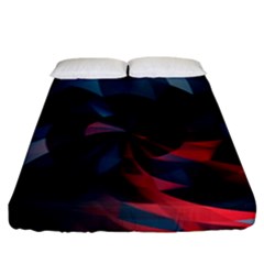 Art Polygon Geometric Design Pattern Colorful Fitted Sheet (king Size) by Ravend